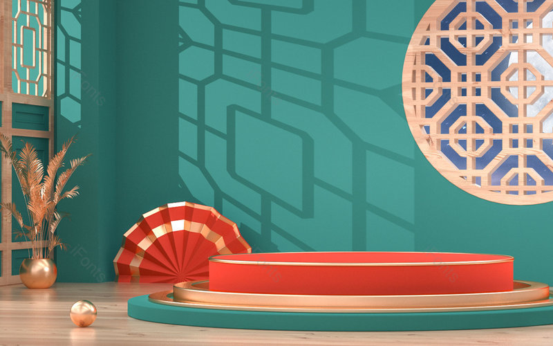 时尚复古C4D立体空间创意背景,插画/手绘图,插画/手绘图库,插画/手绘图下载,插画/手绘